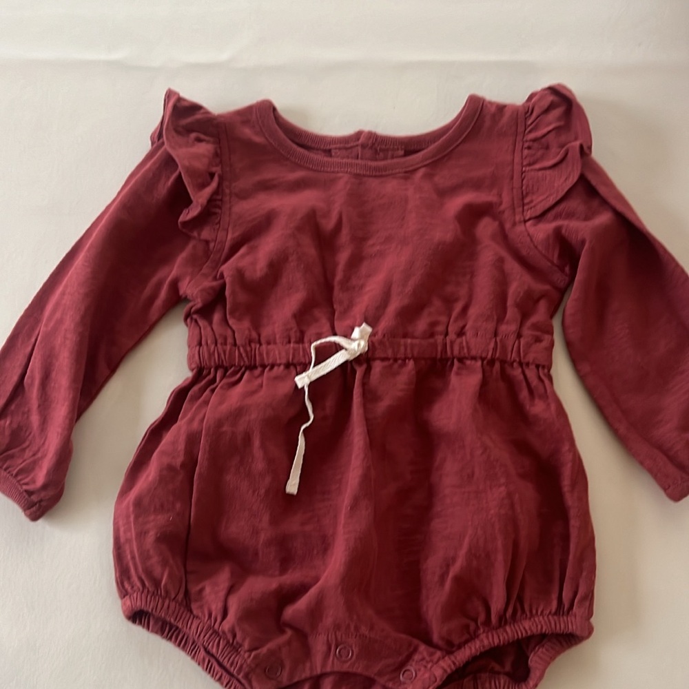 Rust city mouse romper